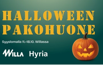 Halloween-pakohuoneen mainos