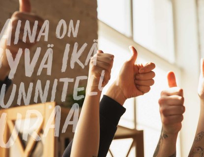 Teksti: aina on hyvä ikä suunnitella uraa