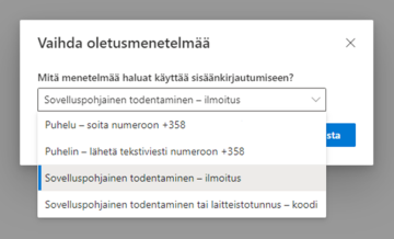 Authenticator-sovelluksen ohjekuva
