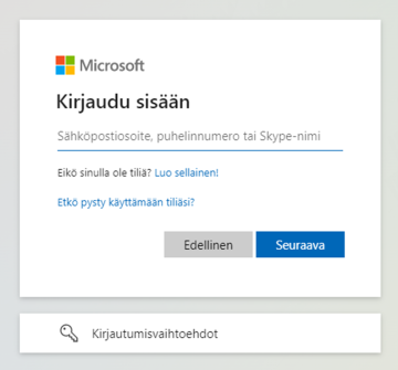 Puhelinnumeron lisääminen M365:teen